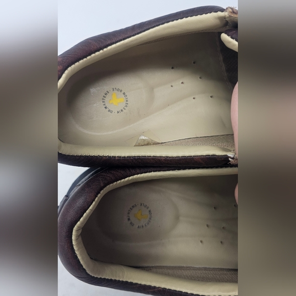 ***$OLD***Dr. Martens Oxford Brown Leather Low Top Shoes Size 7 Men 8 Women's - Picture 11 of 16